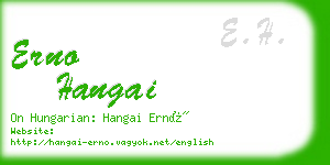erno hangai business card